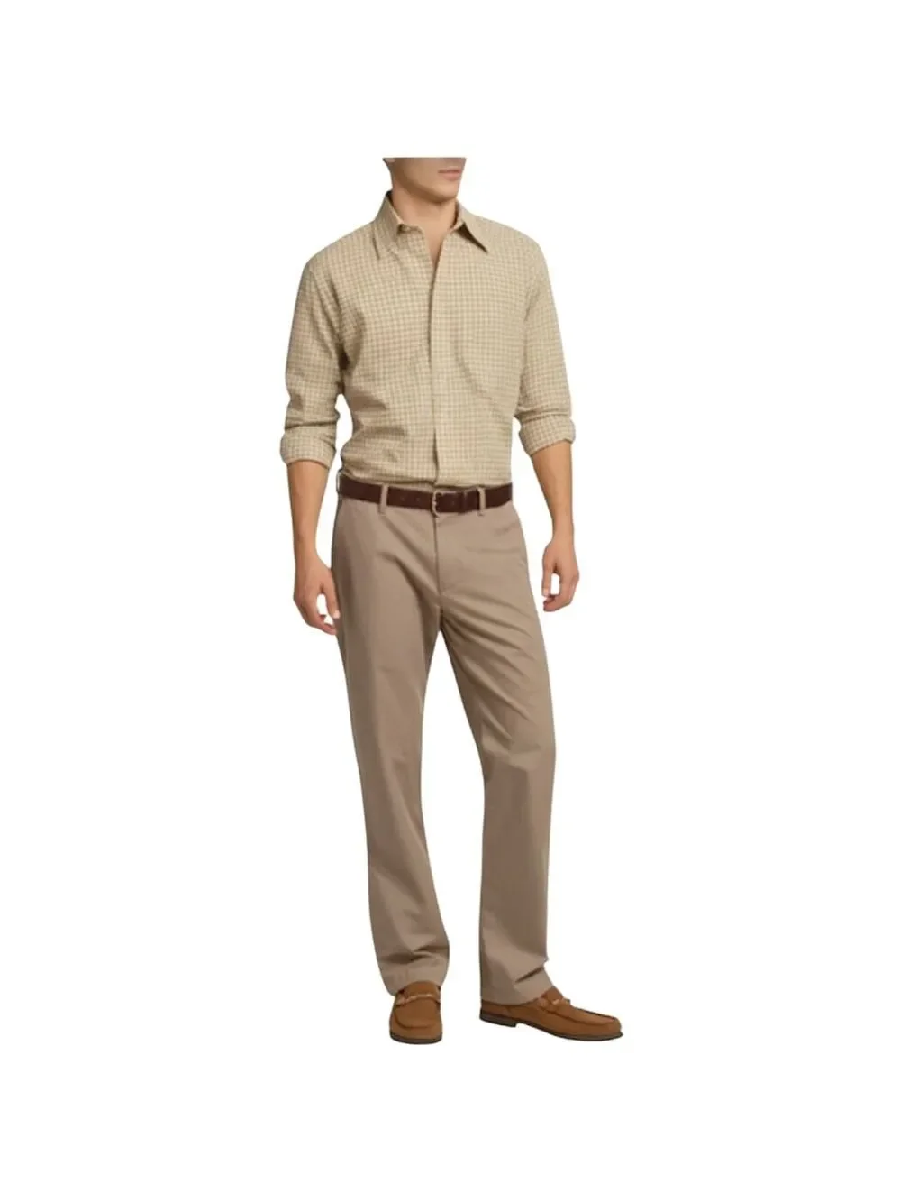 Bonobos Straight Cotton Khakis Size 34x32 (hemmed to 28